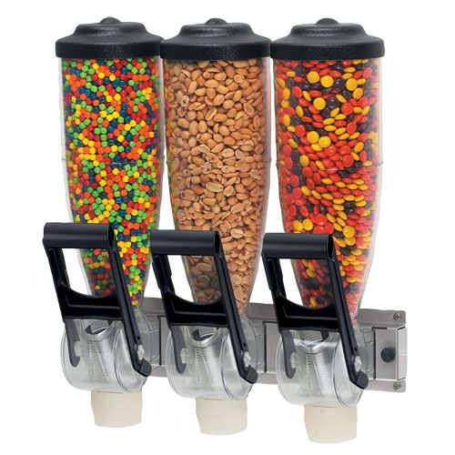 Server Products 86660 Triple 2-Liter Hopper Dry Food Dispenser