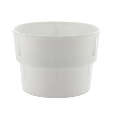 White Plastic Malt Collar for 20J16 Cup Dart 20C 20 Oz 