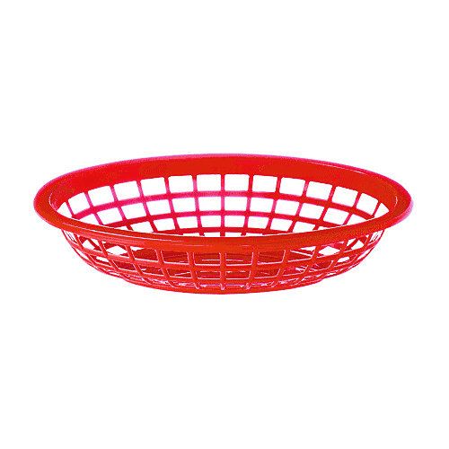 G.E.T. OB-734-R Red Polypropylene 8" x 5.5" Basket - Dozen