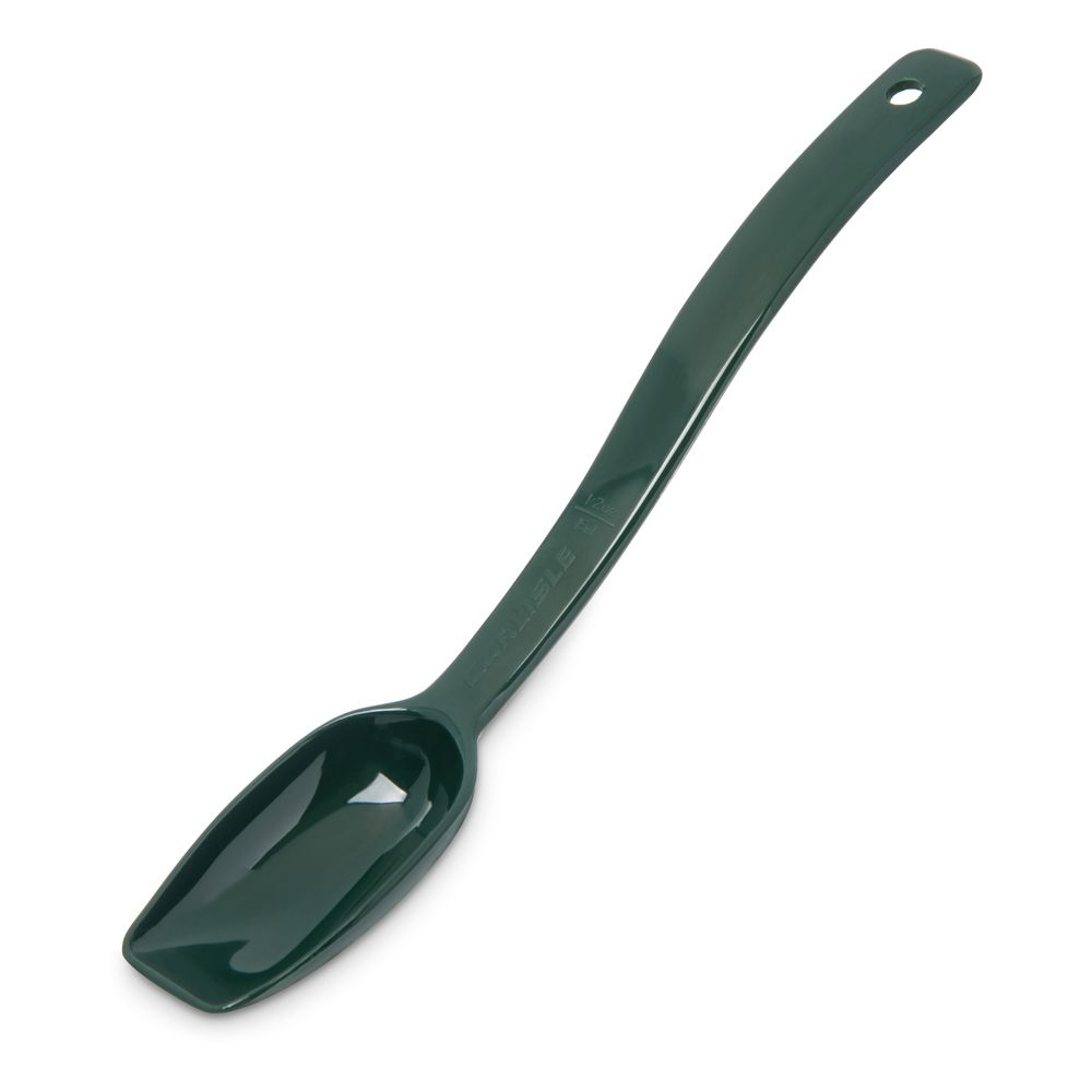 Carlisle 446008 0.5 Oz. Forest Green Solid Buffet Spoon
