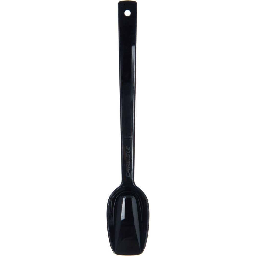 Carlisle 447003 0.75 Oz. Black Solid Buffet Spoon