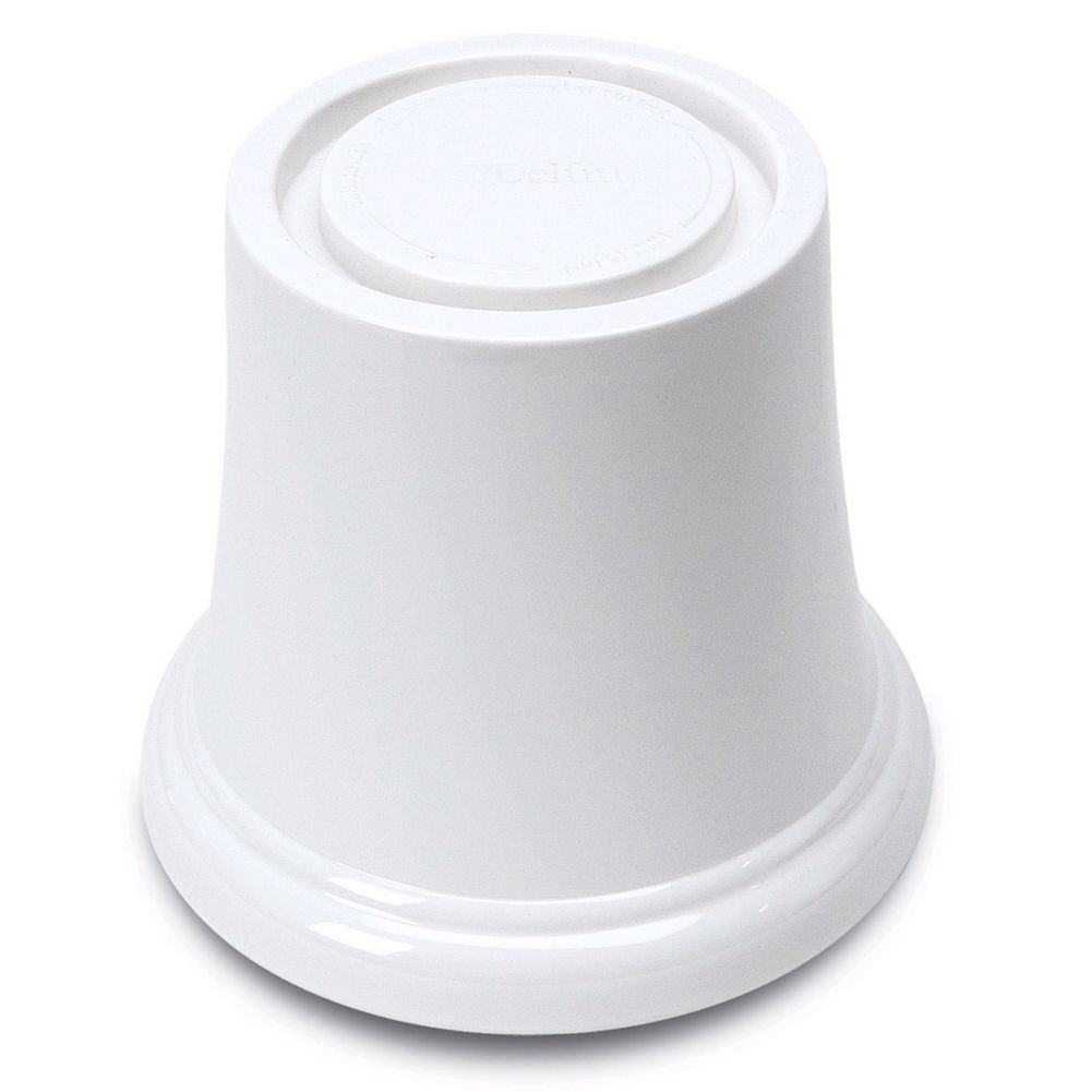 Delfin PDRD-475-020 5.5" x 5.5" x 4.75" White Round Pedestal