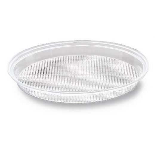 Delfin TRD-10P-00 9.5" x 1" Clear Round Prism Tray