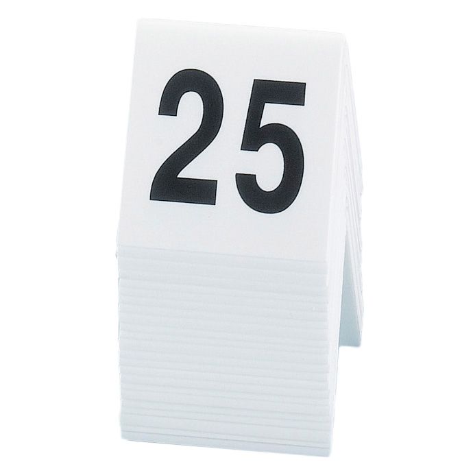 Cal-Mil 227-1 White with Black Tent Tags (No. 26-50)