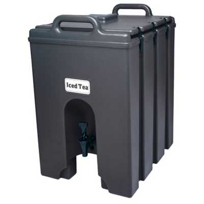 Cambro 1000LCD110 Camtainer Black 11.75 Gal. Insulated Beverage Server