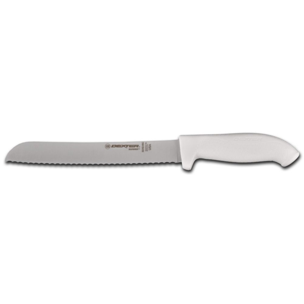 Dexter Russell SG162-8SC-PCP SofGrip White Scalloped 8 In Bread Knife