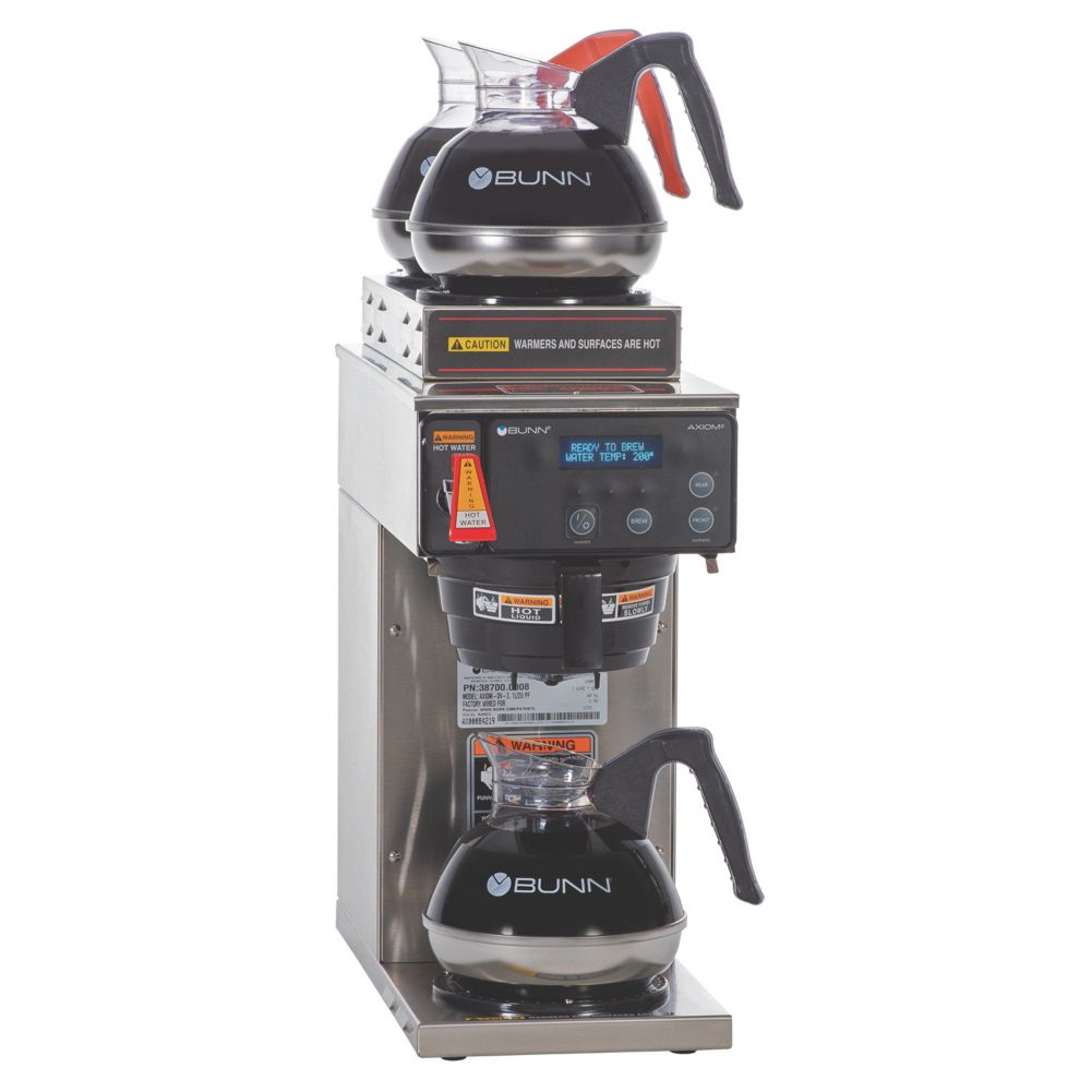 BUNN 38700.0008 AXIOM Dual Voltage Coffee Brewer with 1L / 2U Warmers