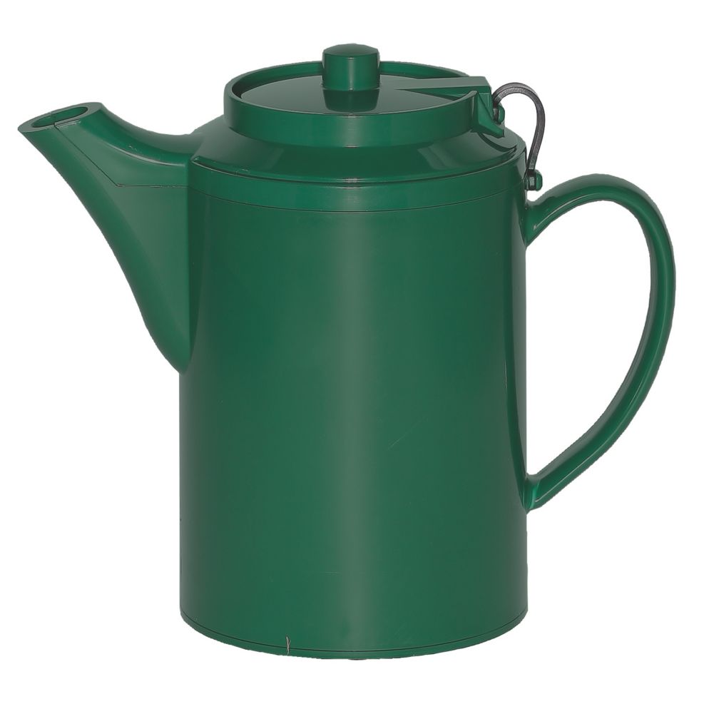 Service Ideas TST612FG 16 Oz. Forest Green Teapot with Tether