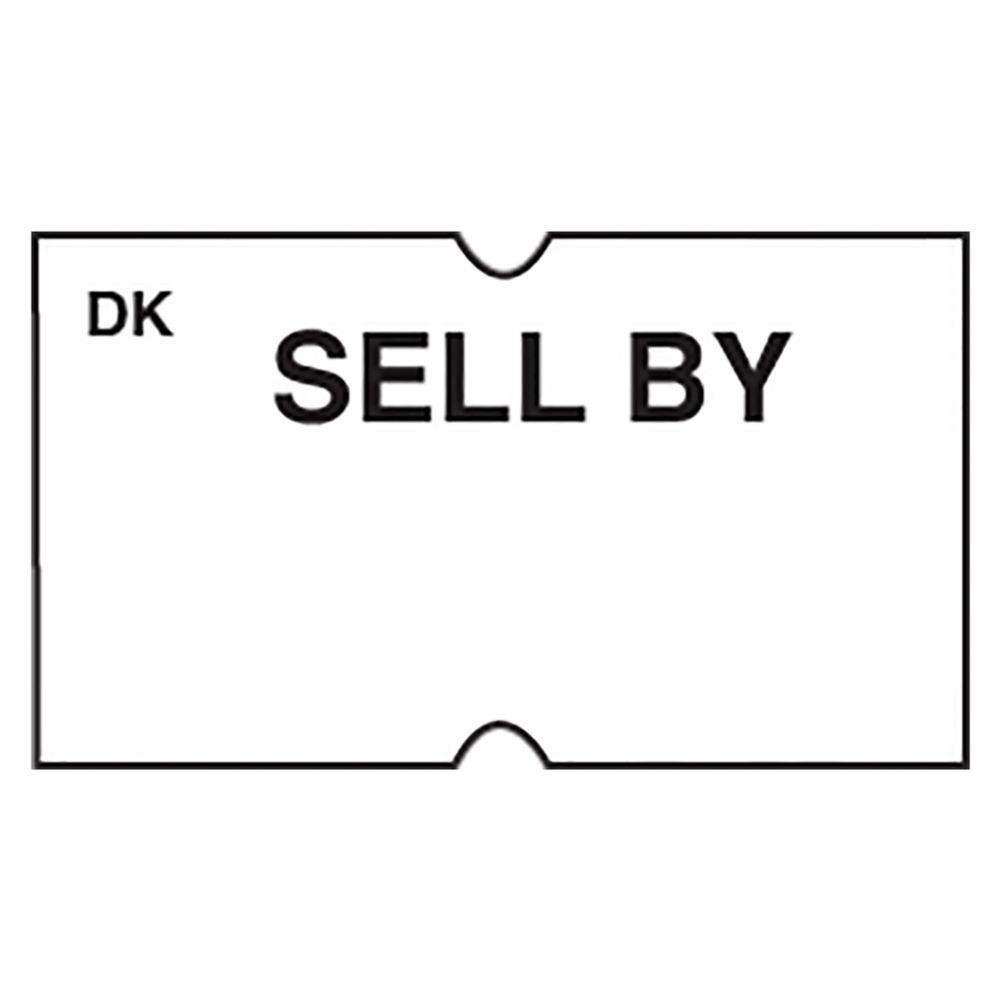 DayMark 110427 White Sell By Label for DM-3 Label Gun - 8000 / PK