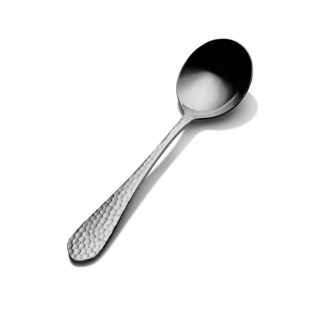Bon Chef S1201 Reflections Stainless Steel Bouillon Spoon - Dozen