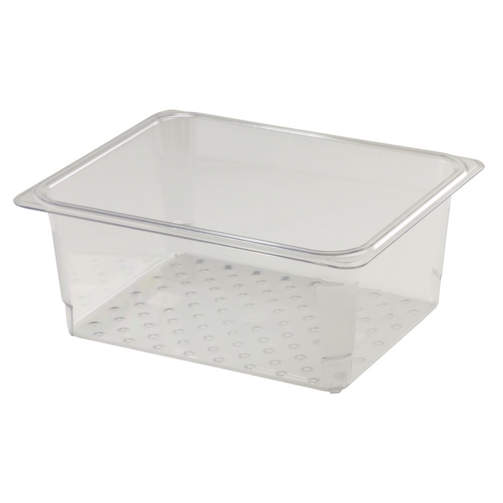 Cambro 25CLRCW135 Camwear Clear Colander for 5" D Half Size Food Pan