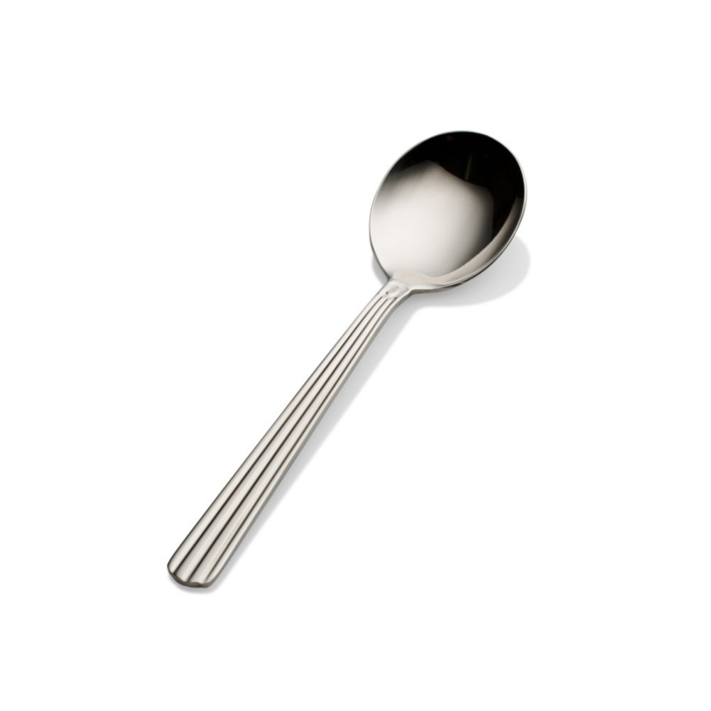 Bon Chef S1601 Britany Stainless Steel Bouillon Spoon - Dozen