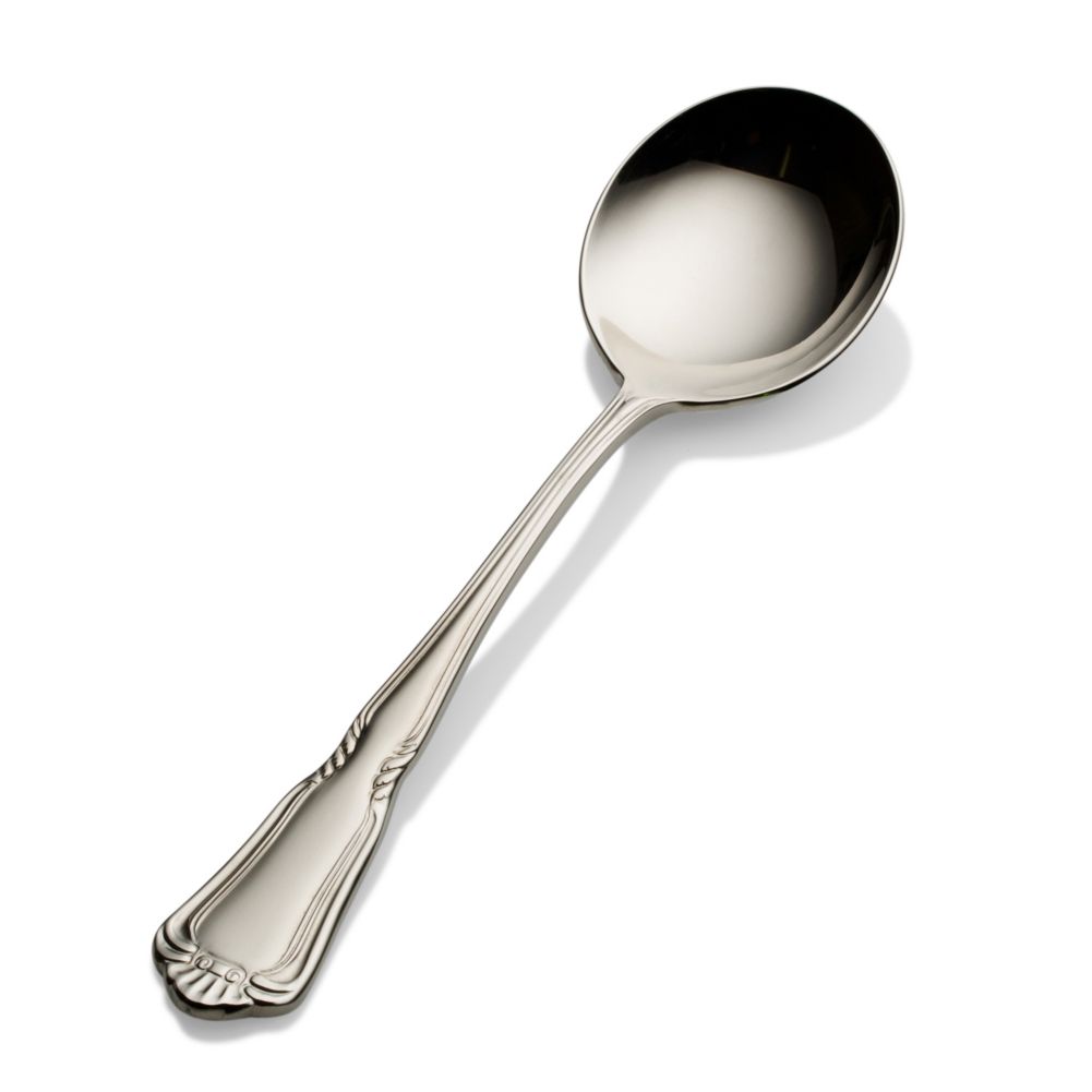 Bon Chef S1501 Sorento Stainless Steel Bouillon Spoon - Dozen
