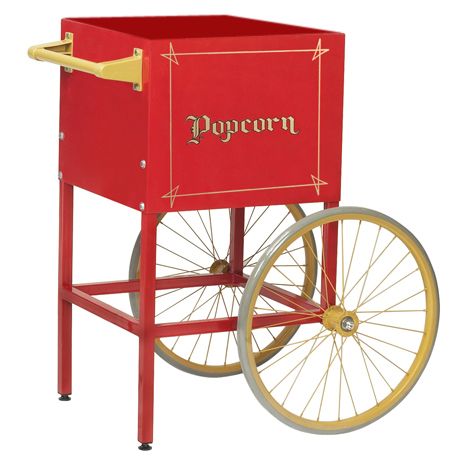Gold Medal® 2689CR Red Popcorn Cart for Model 2408 Popper