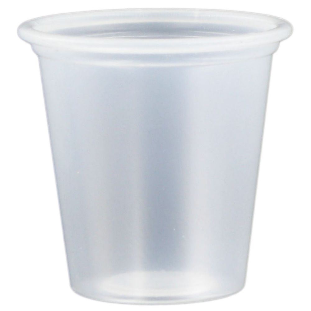 SOLO® P075 Translucent 3/4 Oz. Souffle Cup 5000 / CS Wasserstrom