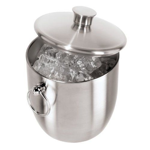 OGGI™ 7044 Stainless 3 Qt. Double Wall Ice Bucket with Tongs