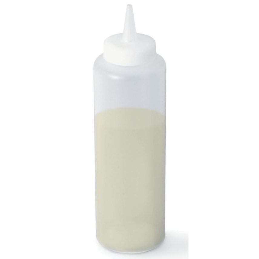 Adcraft® PBD-12CL 12 Oz. Clear Plastic Squeeze Out Dispenser