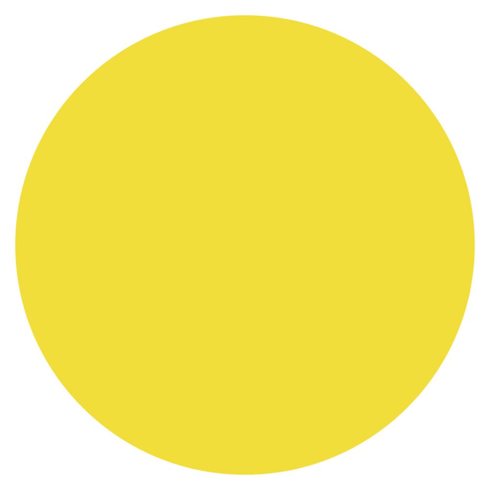 DayMark 112239 MoveMark Yellow 3/4" Blank Day Circle - 2000 / RL
