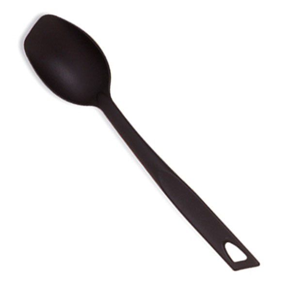 Norpro 1600 Black Nylon 13-1/2" High Heat Solid Spoon