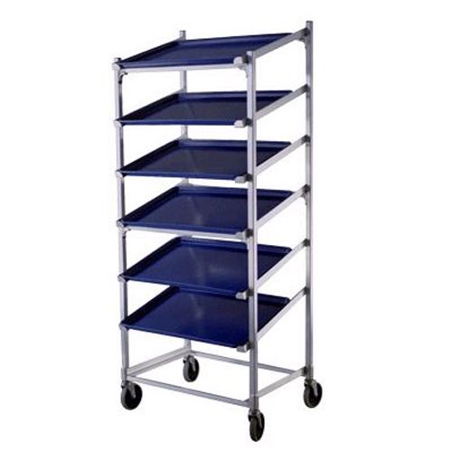 New Age 1137 Slanted Mobile Display Rack for Seven 18 x 26" Pans