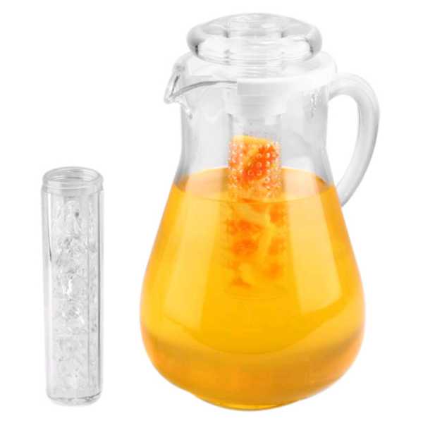 Gourmet Display® JC102 Acrylic 3/4 Gallon Pitcher with Ice Core