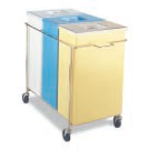 Faribo P434 C/A 3-Compartment Bin Assembly With White Lids
