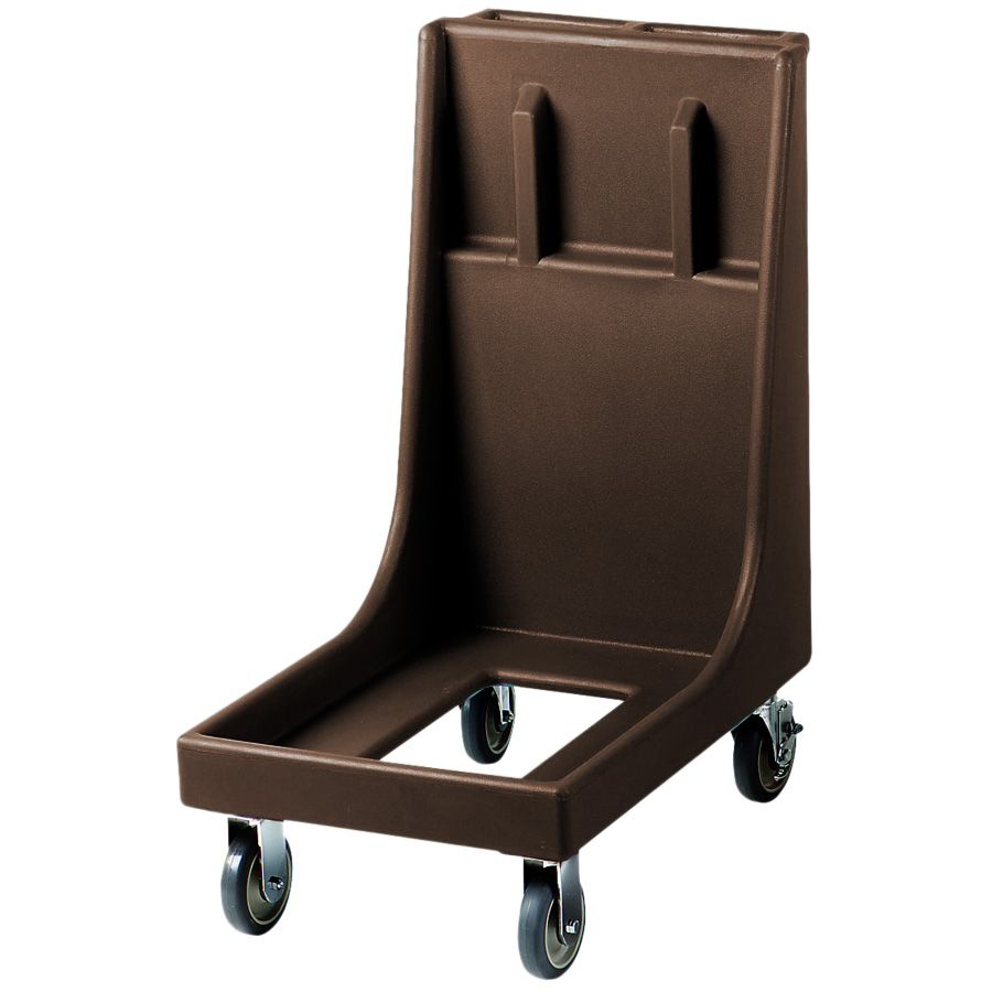 Cambro Dark Brown Camdolly W Handle Wasserstrom