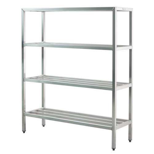 New Age Industrial 1067 Aluminum 4Shelf Welded Shelving Unit Wasserstrom