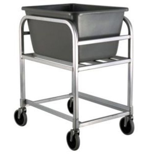 New Age 1275 Aluminum Bulk Cart with Gray 2.25 Bushel Baskets Wasserstrom