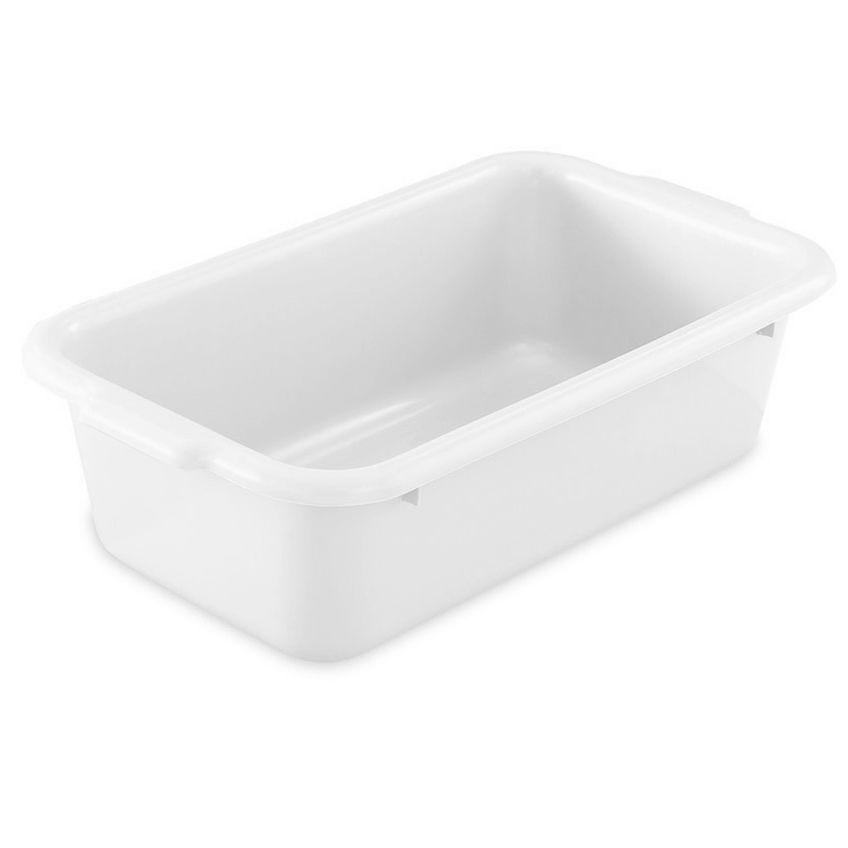 Vollrath® 52657 White 20 x 15 x 7 Single Compartment Dish Box