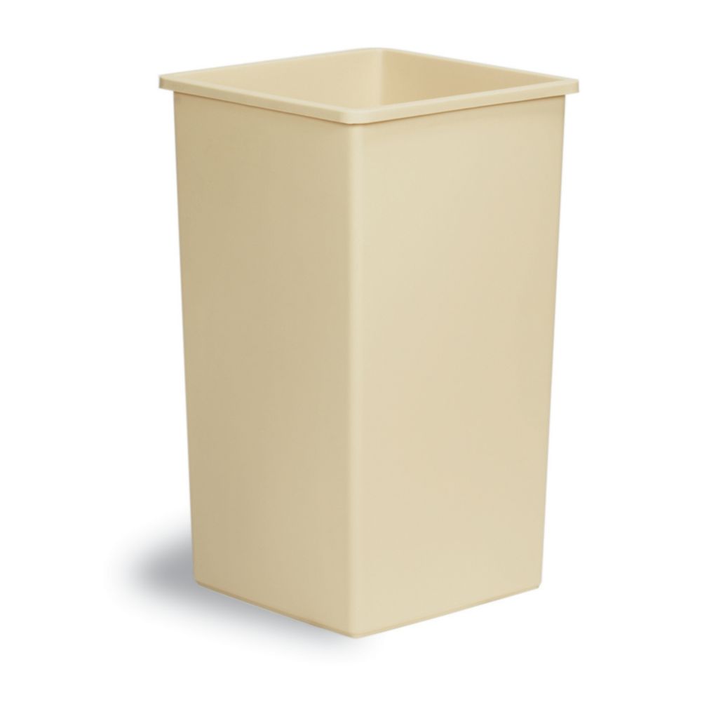 Continental 25BE Swingline™ Beige Square 25 Gal Receptacle
