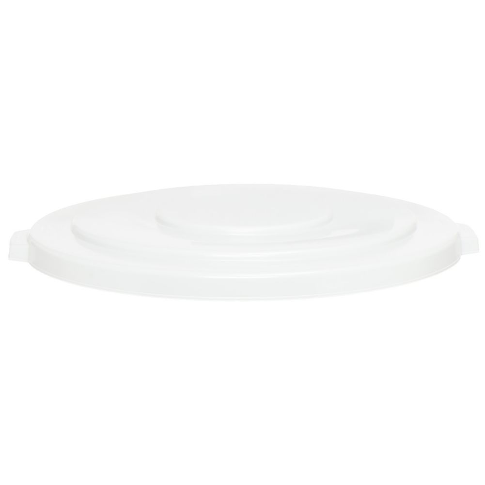 Continental 1002WH White Lid For Round 10 Gal Huskee Receptacles