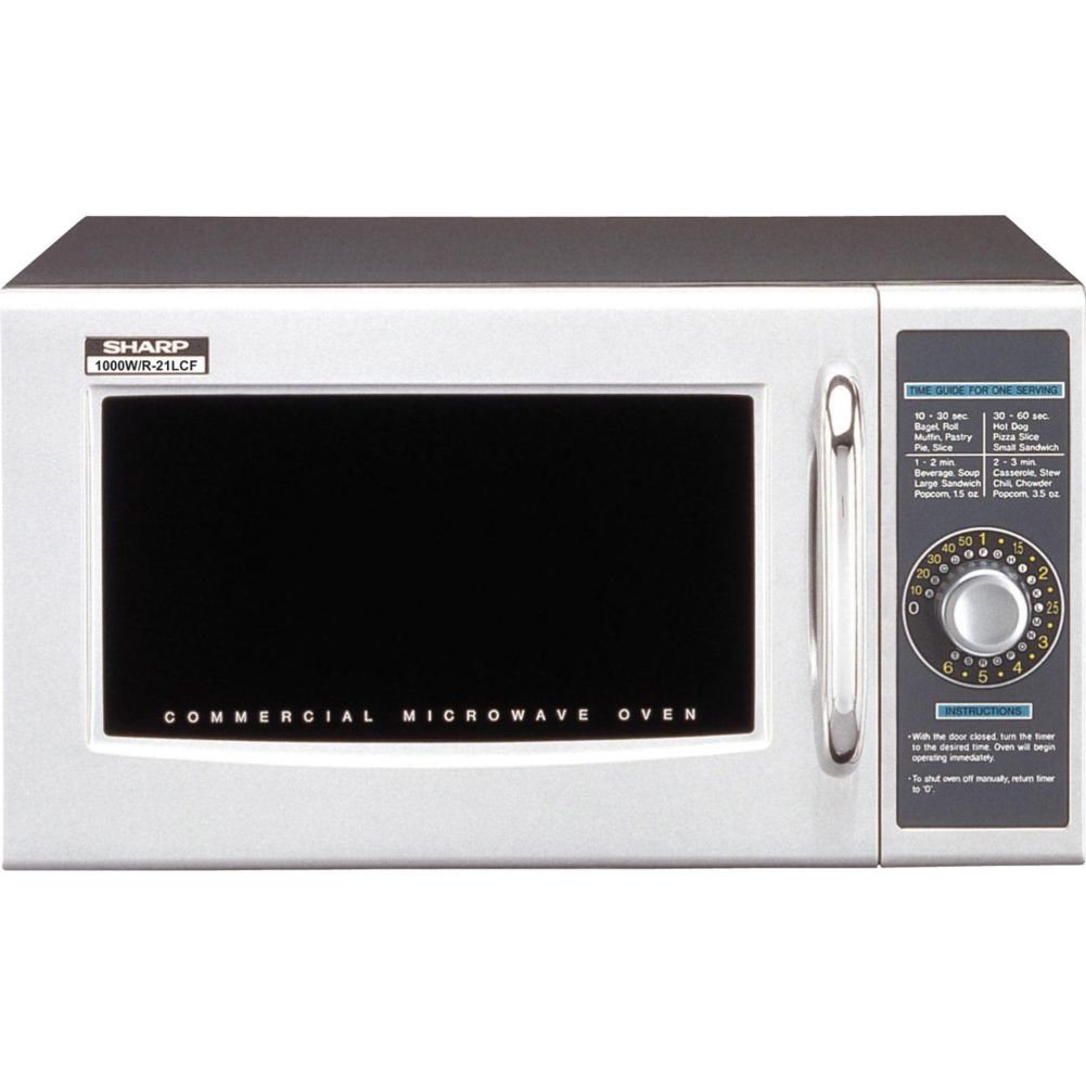 Sharp R21LCF MediumDuty 1000W Commercial Microwave Wasserstrom