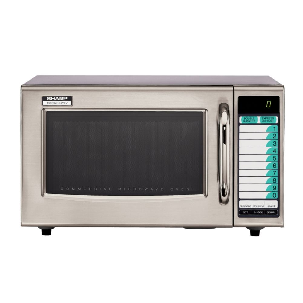 Sharp Microwaves R21LVF 1000W Light Duty S/S Microwave Oven