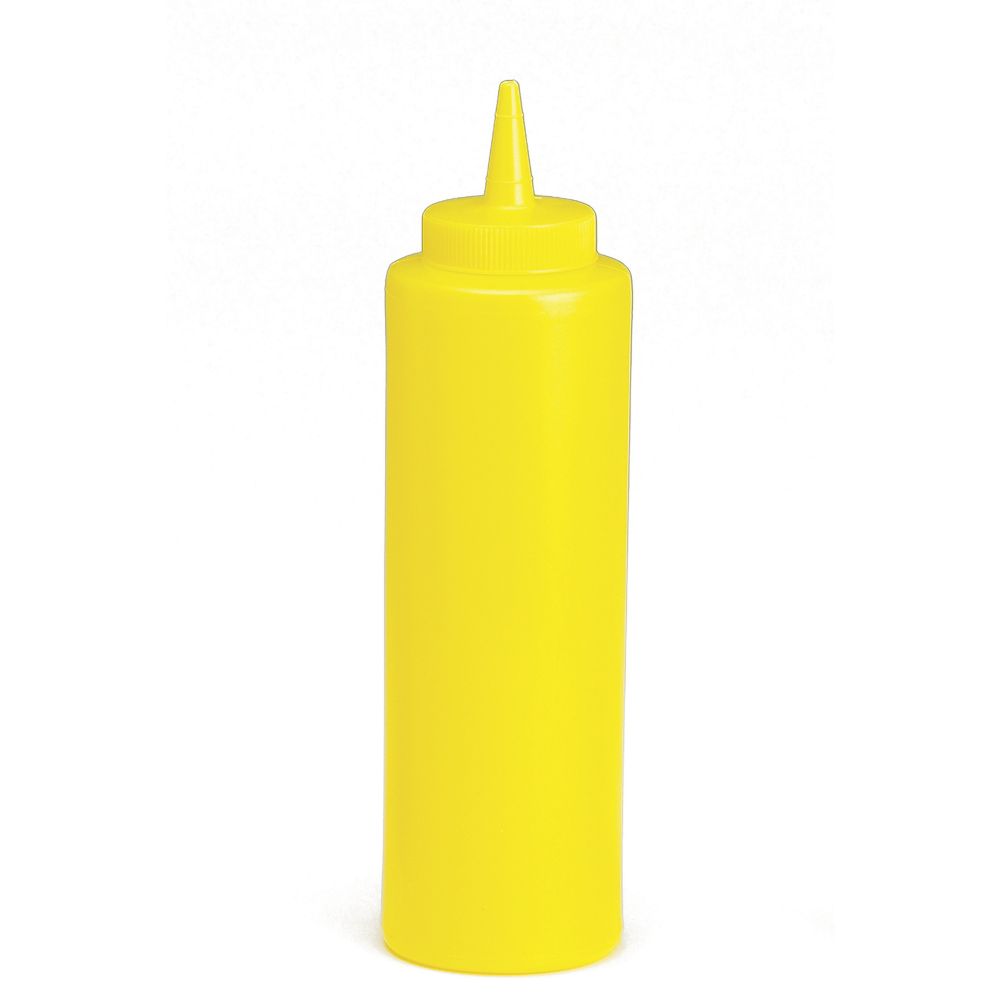 TableCraft 112M Yellow 12 Oz. Mustard Squeeze Dispenser