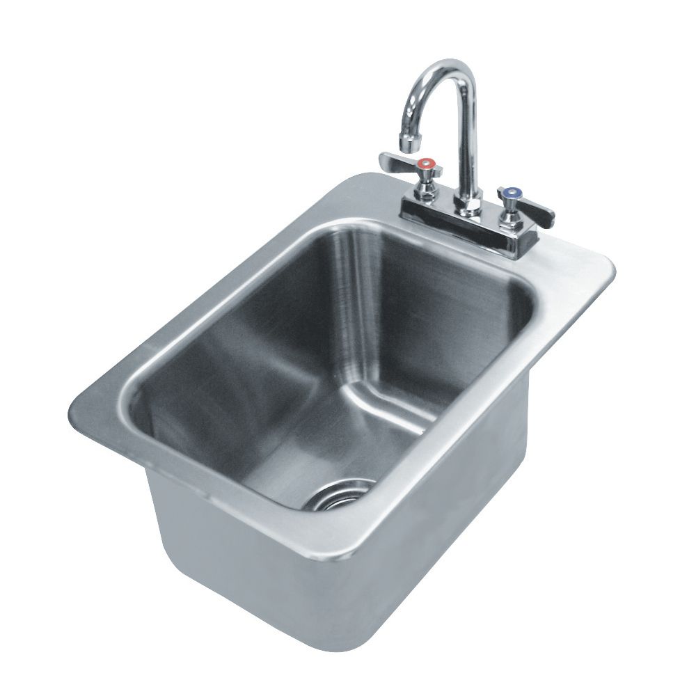 Advance Tabco DI-1-10-1X S/S 13" x 19" x 10" Drop-In Sink