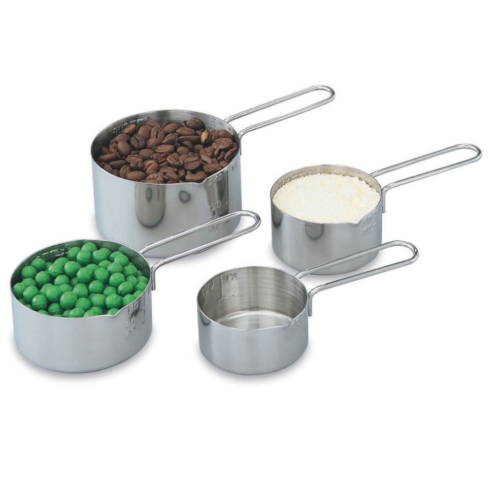 Vollrath® 47119 4-Piece Stainless Steel Measuring Cup Set