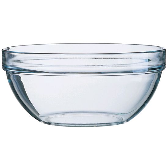 Arcoroc E9155 Glass 1.25 Oz. Stackable Bowl 36 / CS Wasserstrom