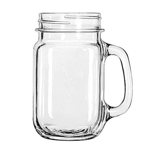 Libbey 97084 Glass 16.5 Oz. Drinking Jar