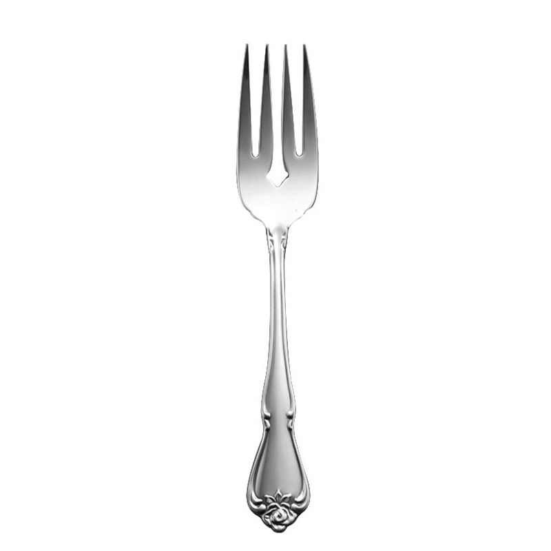 Oneida 2552FSLF Arbor Rose 18/10 S/S 6.25" Salad/Pastry Fork - Dozen