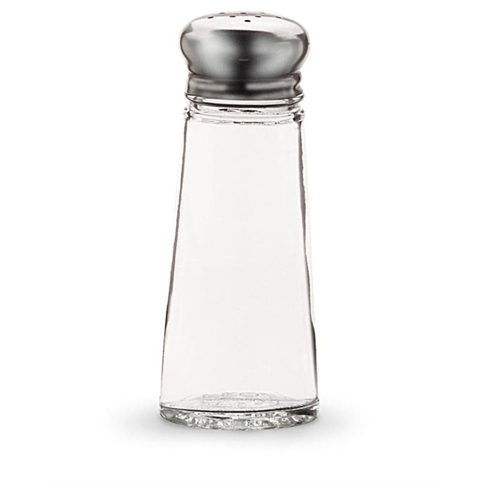 Traex® 703 3 Ounce Smooth Glass Salt and Pepper Shakers - 24 / CS