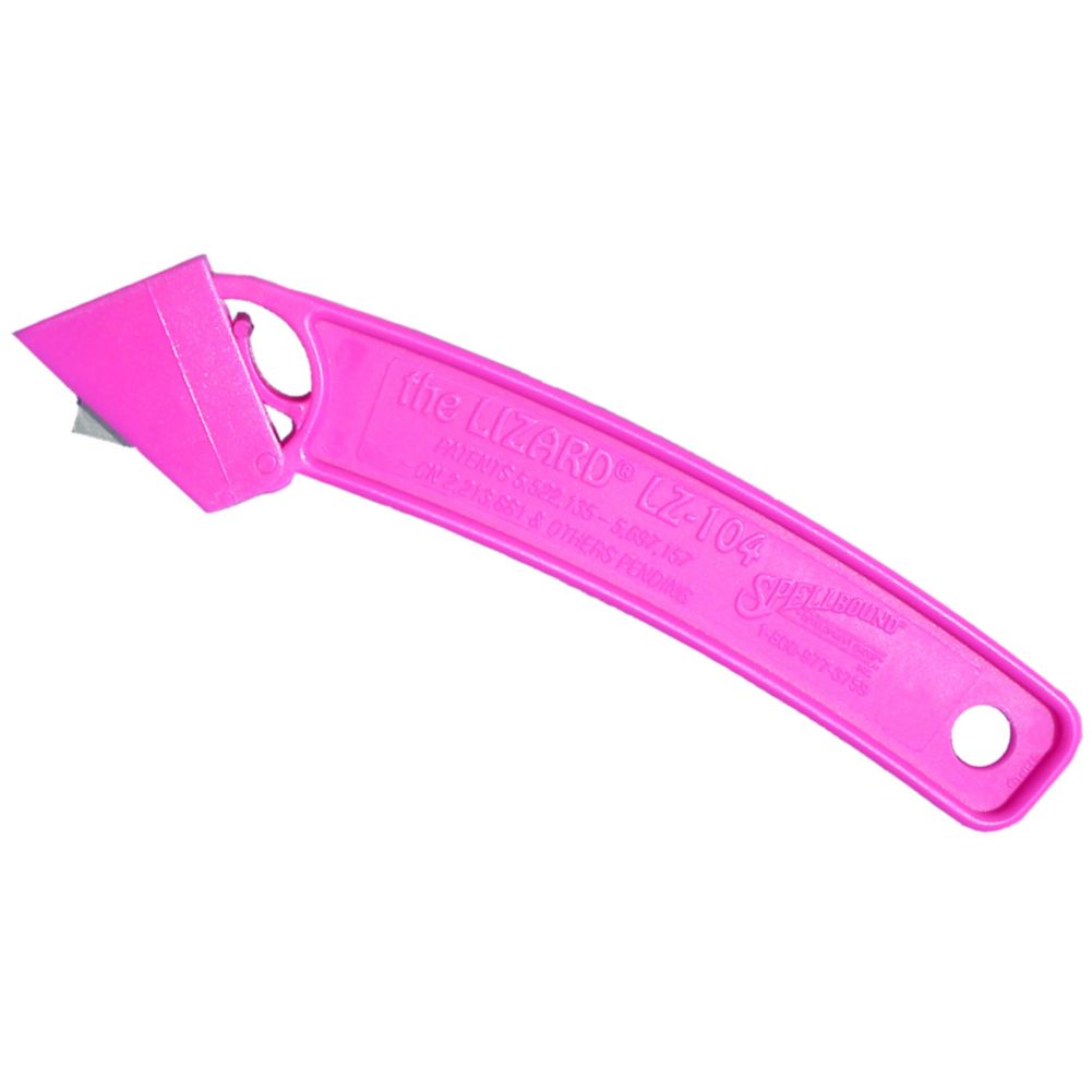 Spellbound LZ 104 Lizard Pink 6Pack Safety Utility Knife 6 / PK
