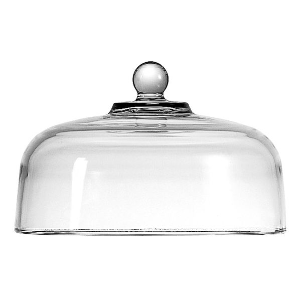 This 11 1/4 glass cake dome is great for putting any single cake up 