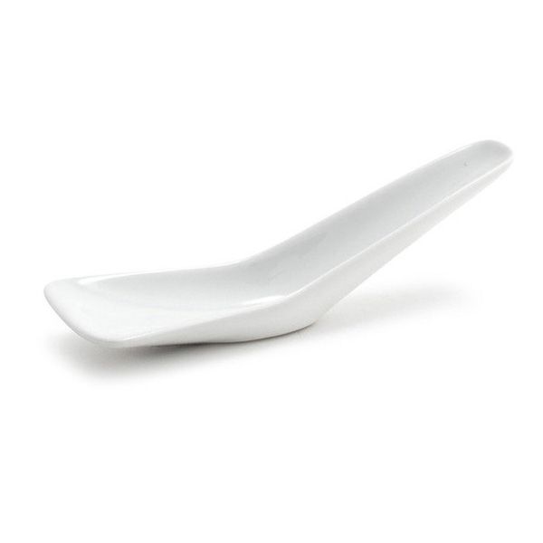FOH FSP003WHP23 Porcelain 5.75" Tasting Spoon - 12 / CS