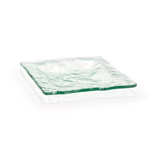 FOH DAP003CLG23 Arctic 6" Square Clear Glass Plate - 12 / CS