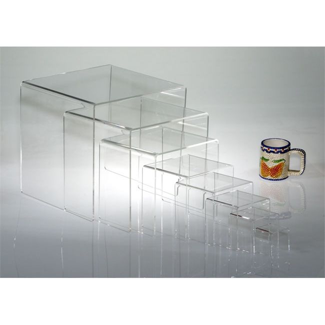 Clear Solutions 8205 Acrylic 2" 3-Sided Riser