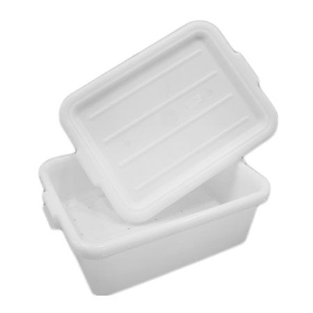 Traex 1505-C05 White Food Storage Box with Drain Box Insert