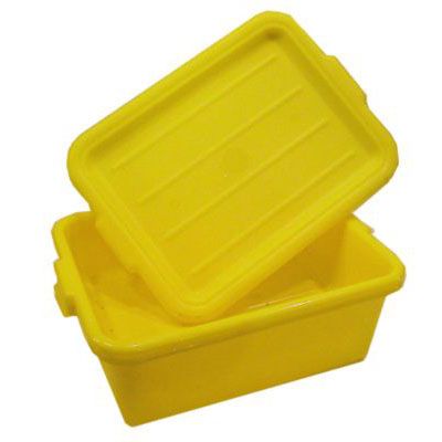 Traex 1505-C08 Yellow Food Storage Box with Drain Box Insert