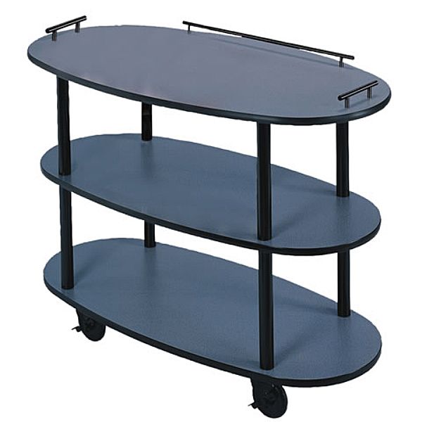 Lakeside® 36300 Geneva Oval Dessert Cart With Dome Cover