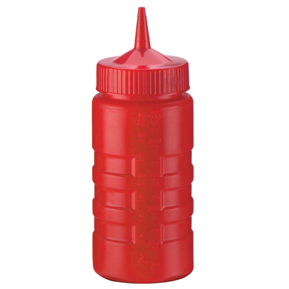 Traex 4916-02 Red 16 Ounce Squeeze Bottle